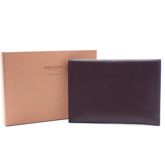 LOUIS VUITTON Edition Special Letter Multi Case Taiga Leather Burgundy 08YH613 - Picture 1 of 16